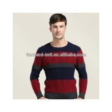 pull en maille intarsia pour hommes